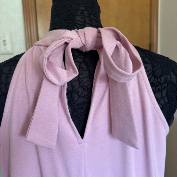 Gibson Soft Pink Rosewood Sleeveless Halter Relaxed Fit Top Medium - Picture 14 of 14